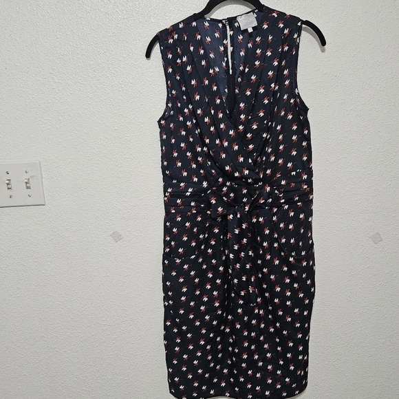 Hi There By Karen's Walker bird printed with faux belt vneck size 6 - Picture 2 of 14